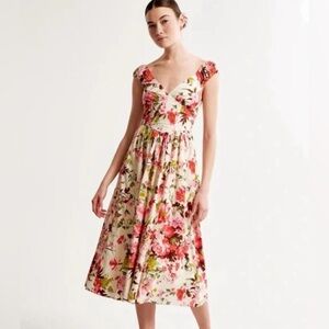 Abercrombie and Fitch Floral Midi Dress